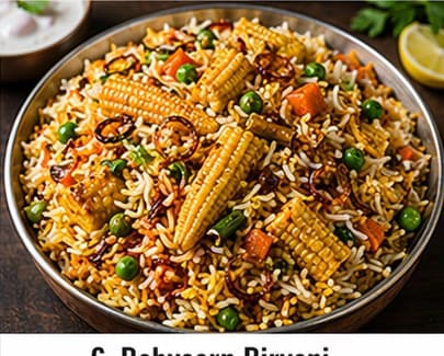 Babycorn Biryani