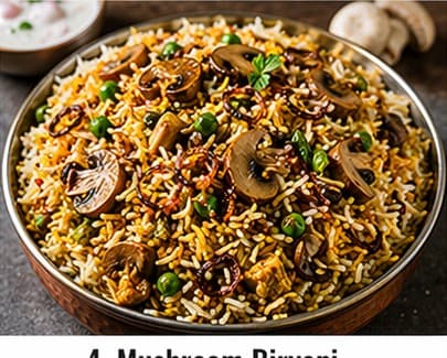 Mushroom Biryani